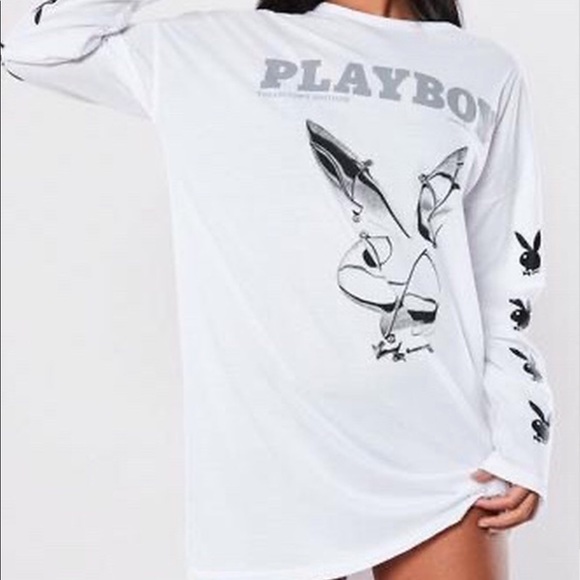 Missguided Tops - Misguided playboy shirt